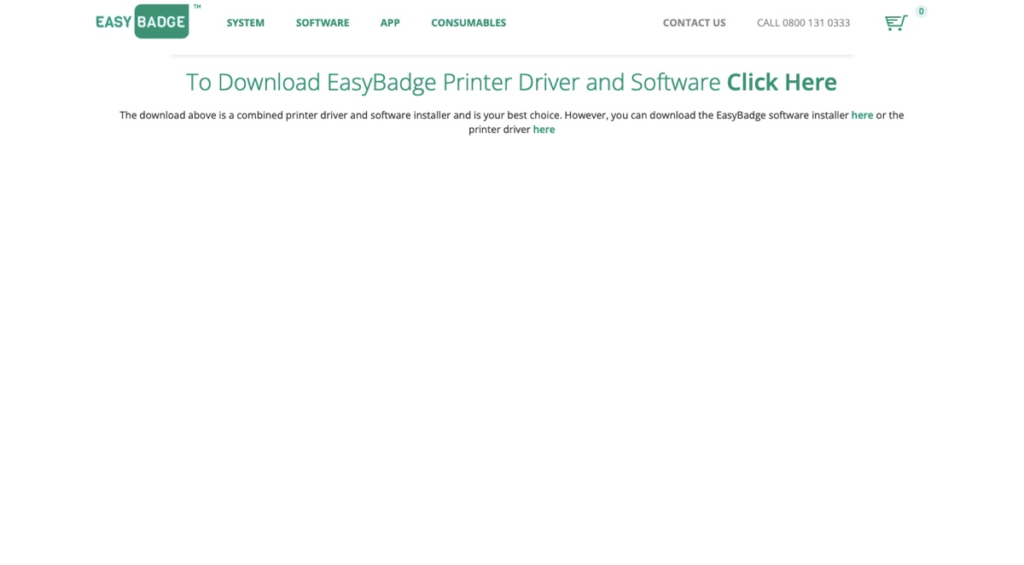 easybadge software and printer driver download