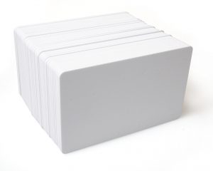 Plain white cards