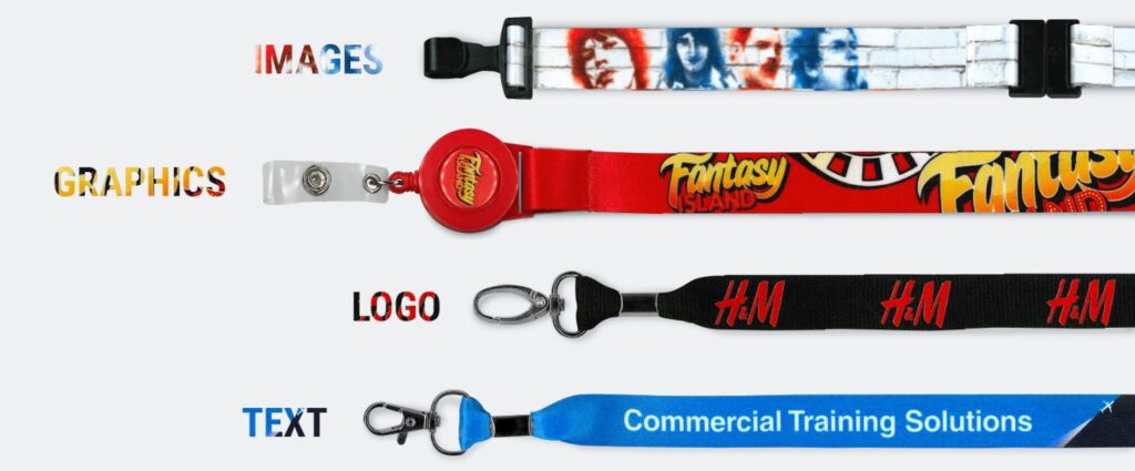 Personalised lanyards example