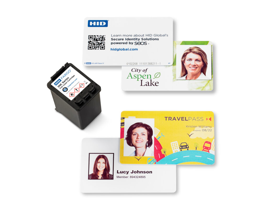 HID INK1000 printed card examples