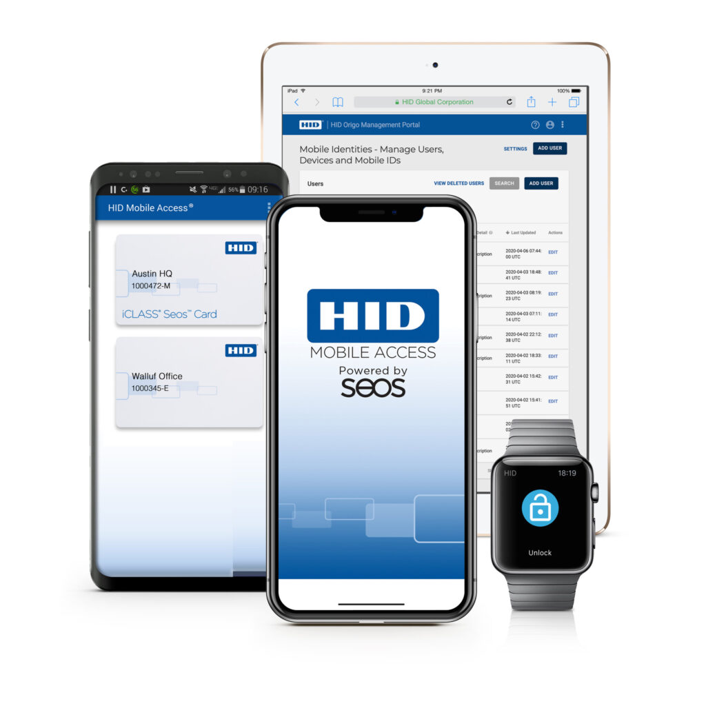 mobile phone and other devices that can be used with HID mobile access control