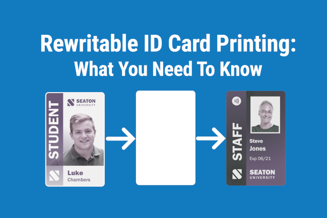Should all ID card printers come with a rewrite feature?