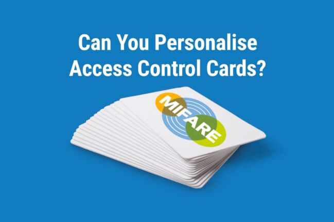 can access control cards in an access control system be personalised