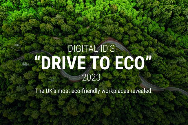 Eco-forest with the title 'digital ID's drive to eco' 2023 title