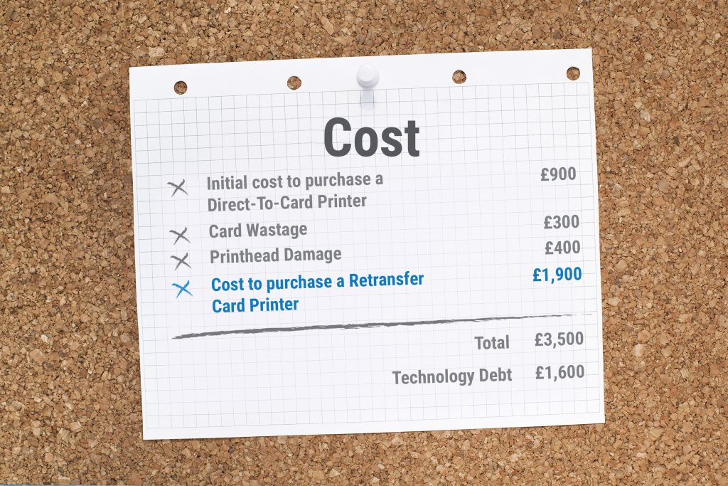 receipt to show the hidden costs with buying the wrong printer