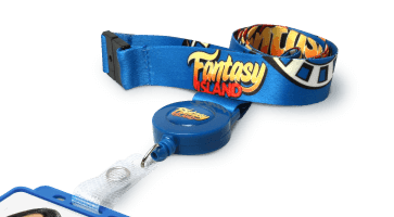Ford personalised lanyard with plastic J-clip and safety breakaway