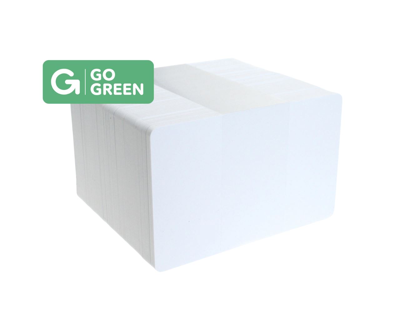 Pack of 100 Go Green Blank White 125khz Proximity Cards (85% Recycled Plastic)