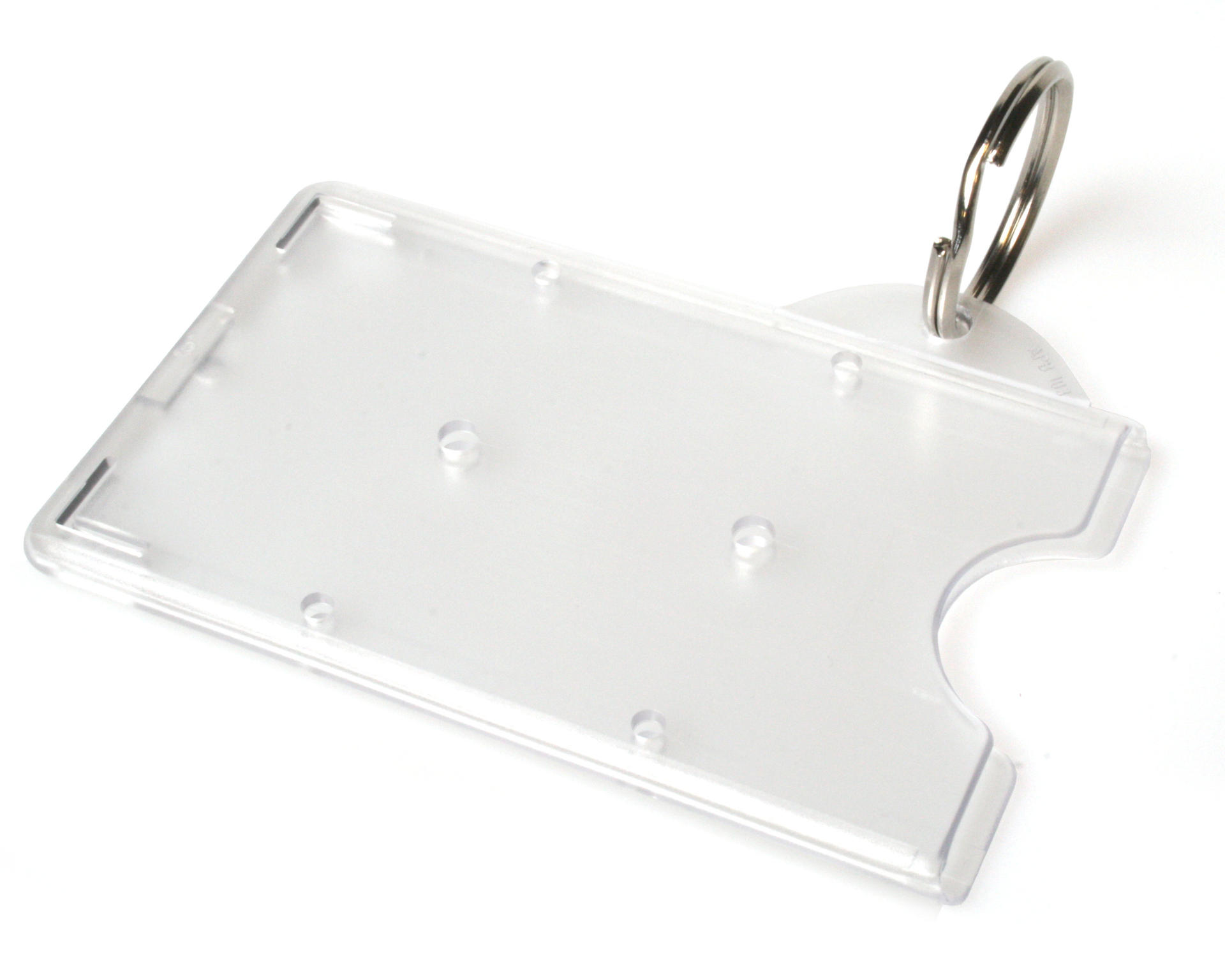 Enclosed Card Holders with Key Ring Low Prices At Digital ID