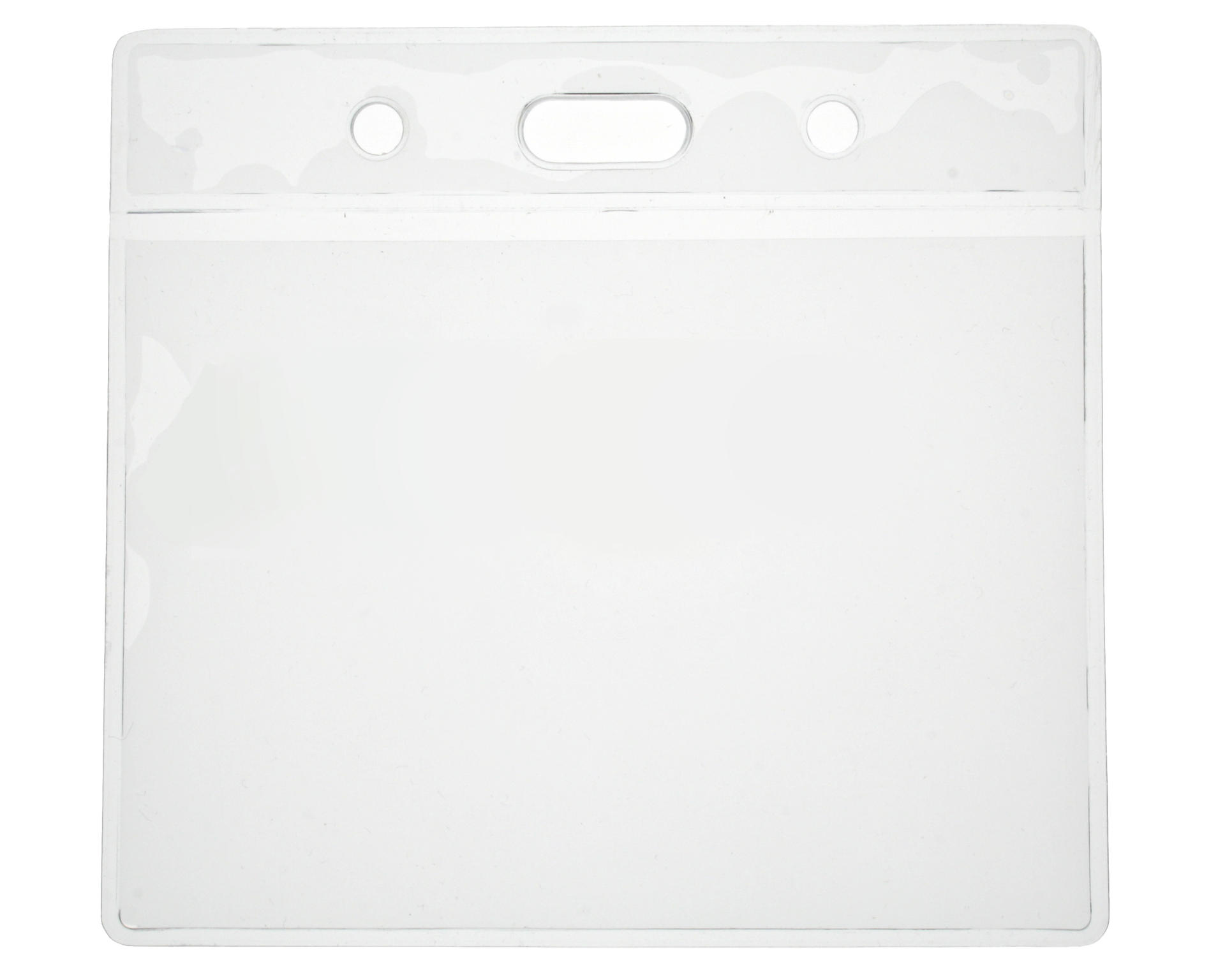 Clear Vinyl ID Card Holder, Eco Friendly - Landscape (Pack of 100)