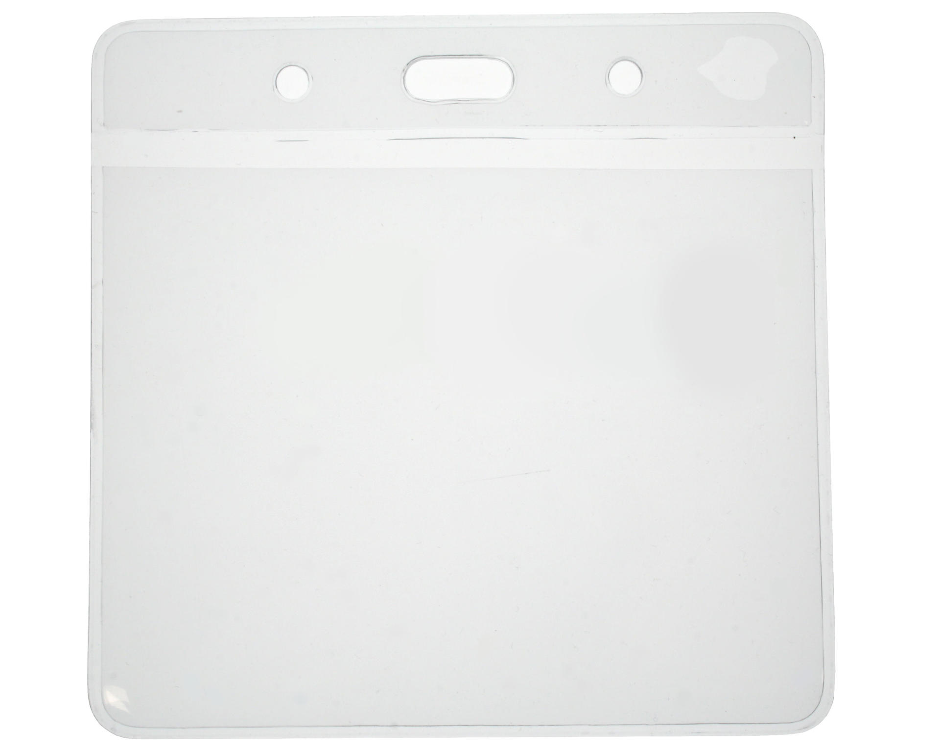 Vinyl Visitor Pass Card Holder 102x83 mm, Eco Friendly, Landscape (Pack of 100)