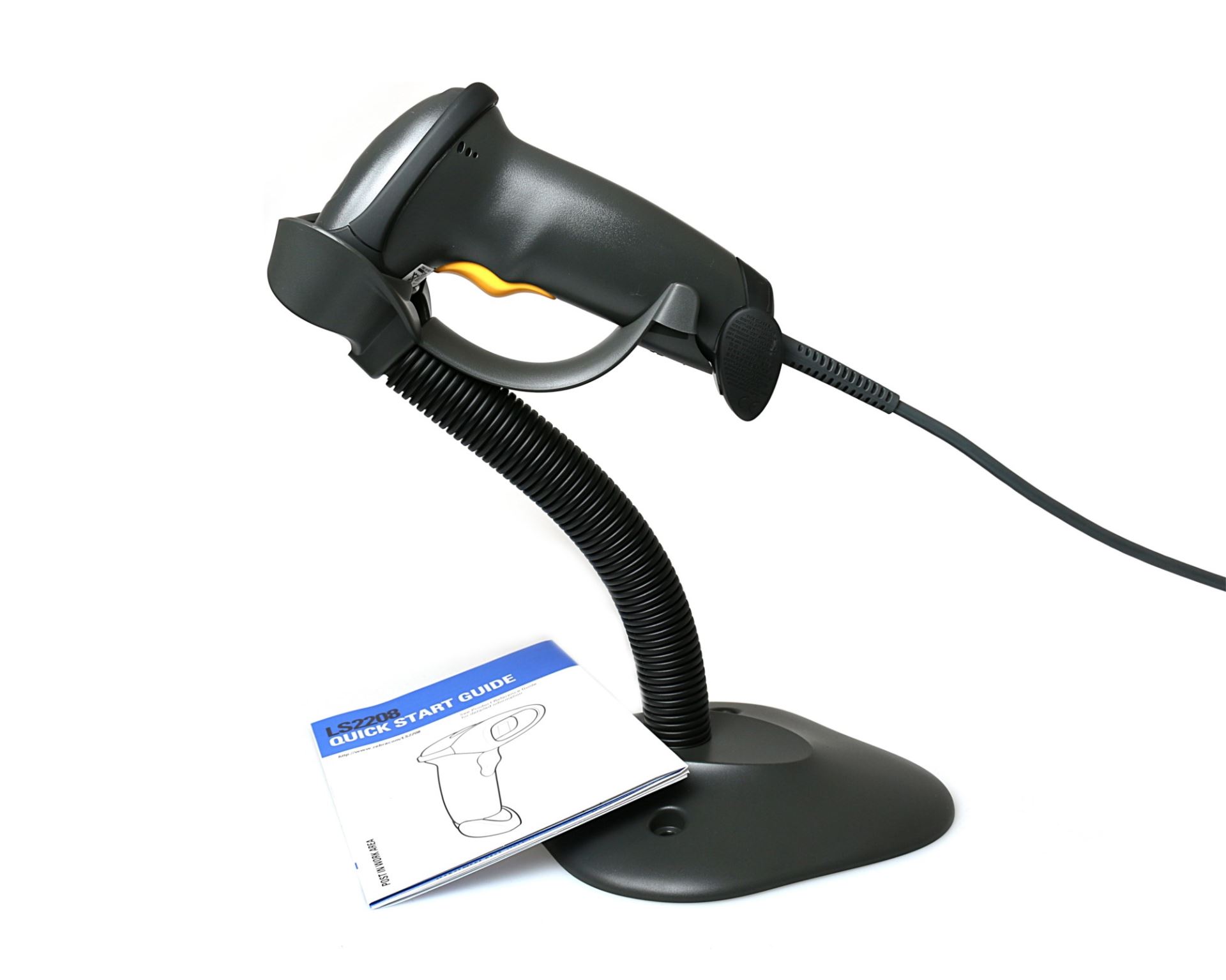 Zebra LS2208 Handheld Barcode Scanner Kit Stand | In Stock