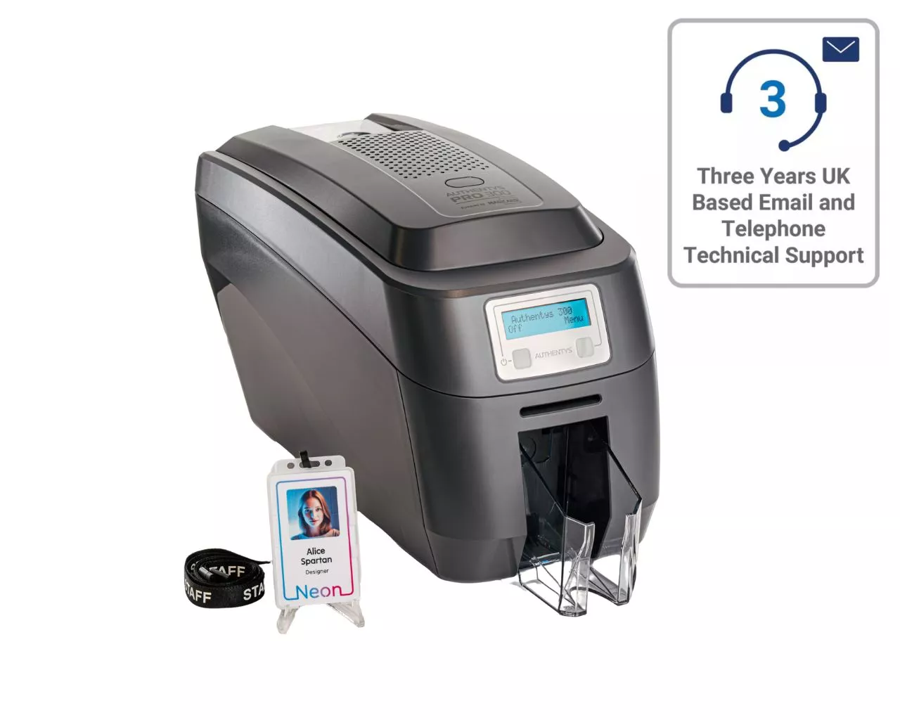 Authentys Pro 300 ID Card Printer (Dual-Sided)