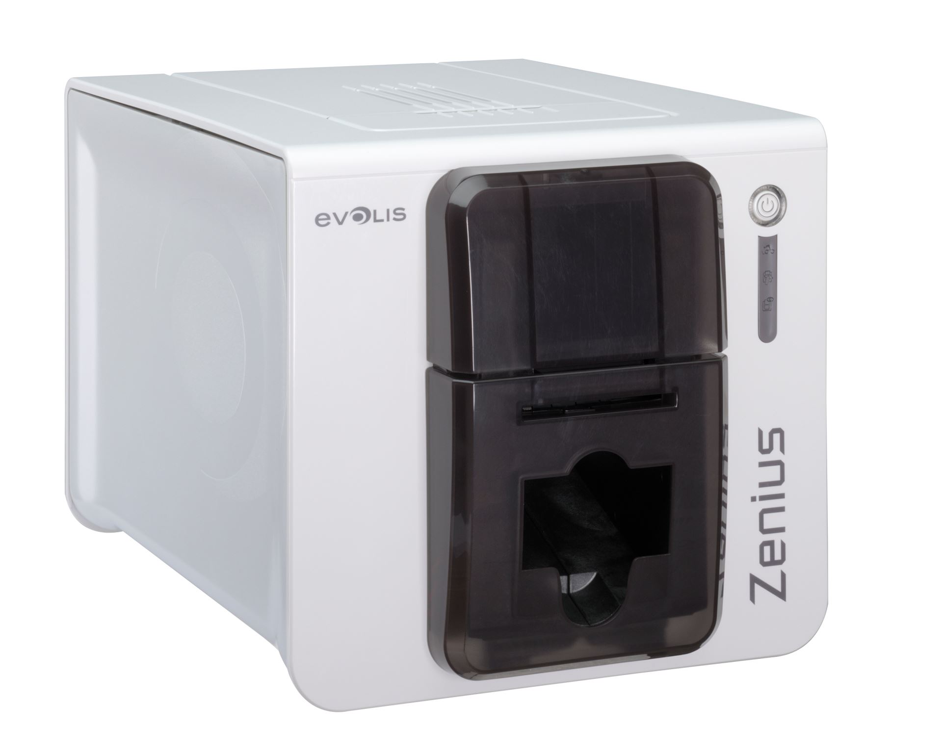 Evolis Zenius Classic Grey Brown ID Card Printer | Digital ID