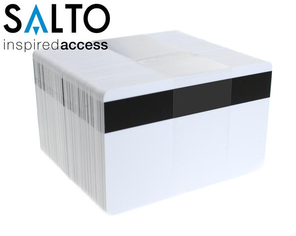 Salto PCM01KB50HI 1k Contactless Smartcard with Hi-Co Magnetic Stripe – Pack of 100
