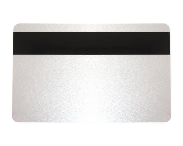 Silver Plastic Cards with Hi-Co Magnetic Stripe (Pack of 100)