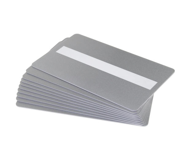 Pack of 100 Silver Premium 760 Micron Cards with Sig Panel