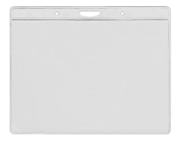 Vinyl Clear Visitor Pass Holder 145 x105 mm, Landscape (Pack of 100)