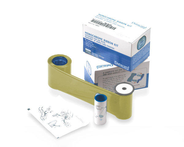Datacard Monochrome Ribbon Kit, Gold - 1500 prints