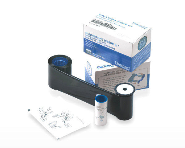 Datacard Monochrome Ribbon Kit, Black HQ - 1500 prints