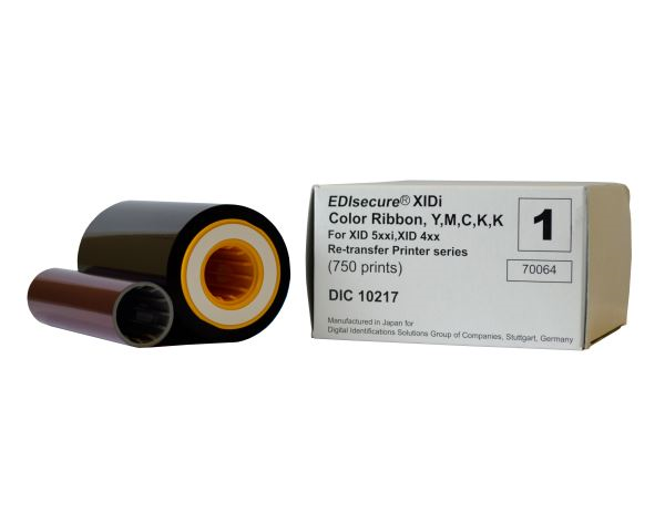Matica DIC10217 YMCKK Colour Ribbon (750 Prints)