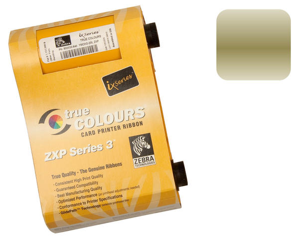 Zebra ZXP Series 3 Gold Ribbon 800033-806 - 1000 prints
