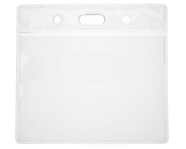 Vinyl Badge Holders Clear 91X69mm - Landscape - Pack of 100