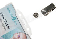 Crocodile Clip with Metal Popper Strap (Pack of 100)