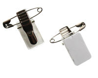 Metal Croc Clip & Pin With S/A  Pad 23X14mm - Pack of 100