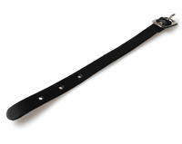Leather Luggage Strap Black With Silver Buckle - Pack of 100