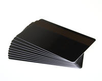 Black Plastic Cards With Hi-Co Magnetic Stripe (Pack of 100)
