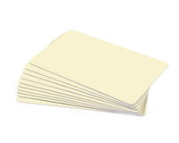 Cream Plastic Cards - 760 Micron (Pack of 100)