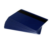Dark Blue Plastic Cards With Hi-Co Magnetic Stripe (Pack of 100)