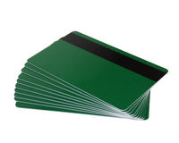 Forest Green Plastic Cards With Hi-Co Magnetic Stripe (Pack of 100)