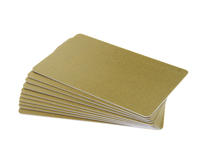 Glitter Gold Plastic Cards - 760 Micron Cards (Pack of 100)