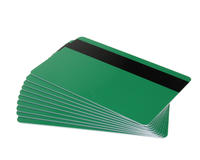 Green Plastic Cards With Hi-Co Magnetic Stripe (Pack of 100)