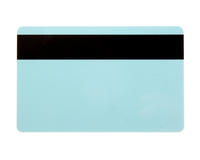 Light Blue 760 Micron Cards with 2750oe Hi-Co Magnetic Stripe - Pack of 100