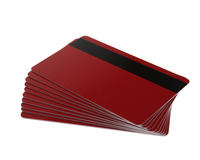 Red Plastic Cards With Hi-Co Magnetic Stripe (Pack of 100)