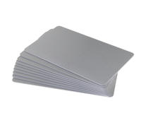 Silver Plastic Cards - 760 Micron (Pack of 100)