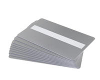 Silver Plastic Cards With Signature Strip (Pack of 100)