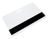 Dyestar Blank White Plastic Cards With Mag & Punch Slot (Pack of 100)