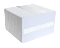 Dyestar Blank White Plastic Cards With Signature Strip (Pack of 100)