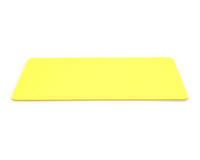 Yellow Premium 760 Micron Cards, Coloured Core - Pack of 100