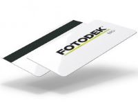 Fotodek Blank White Bio Plastic Cards with Hi-Co Magnetic Stripe (Pack of 100)