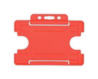 Recyclable Red Open Faced Rigid Card Holders - Landscape (Pack of 100)