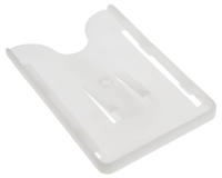 Clear-White Multi Card Holders With Swivel Clip - Pack of 100