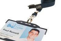Recycled Plain Dark Blue Lanyards with Metal Lobster Clip (Pack of 100)