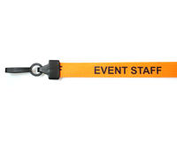 Event Staff Lanyards with Plastic J-Clip - Pack of 100