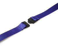 Recycled Plain Navy Blue Lanyards with Card Reel (Pack of 50)