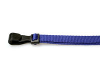 Recycled Plain Navy Blue Lanyards with Plastic J Clip (Pack of 100)