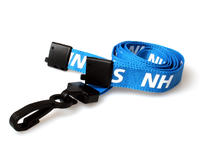NHS Lanyards with Breakaway and Plastic J Clip - Pack of 100